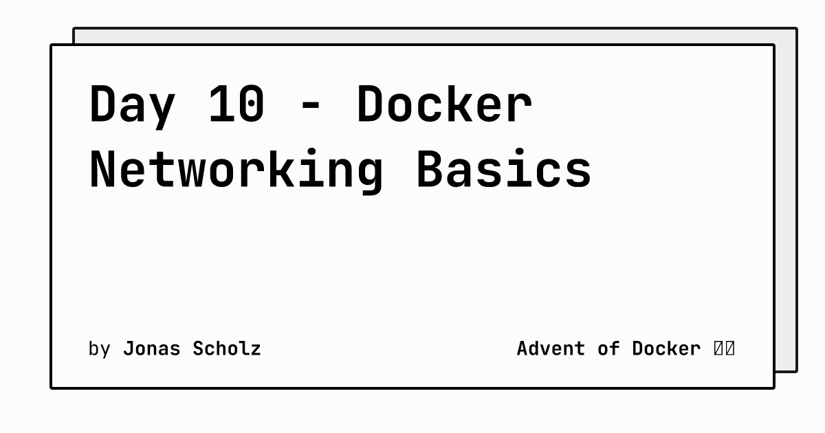 Docker Networking Basics